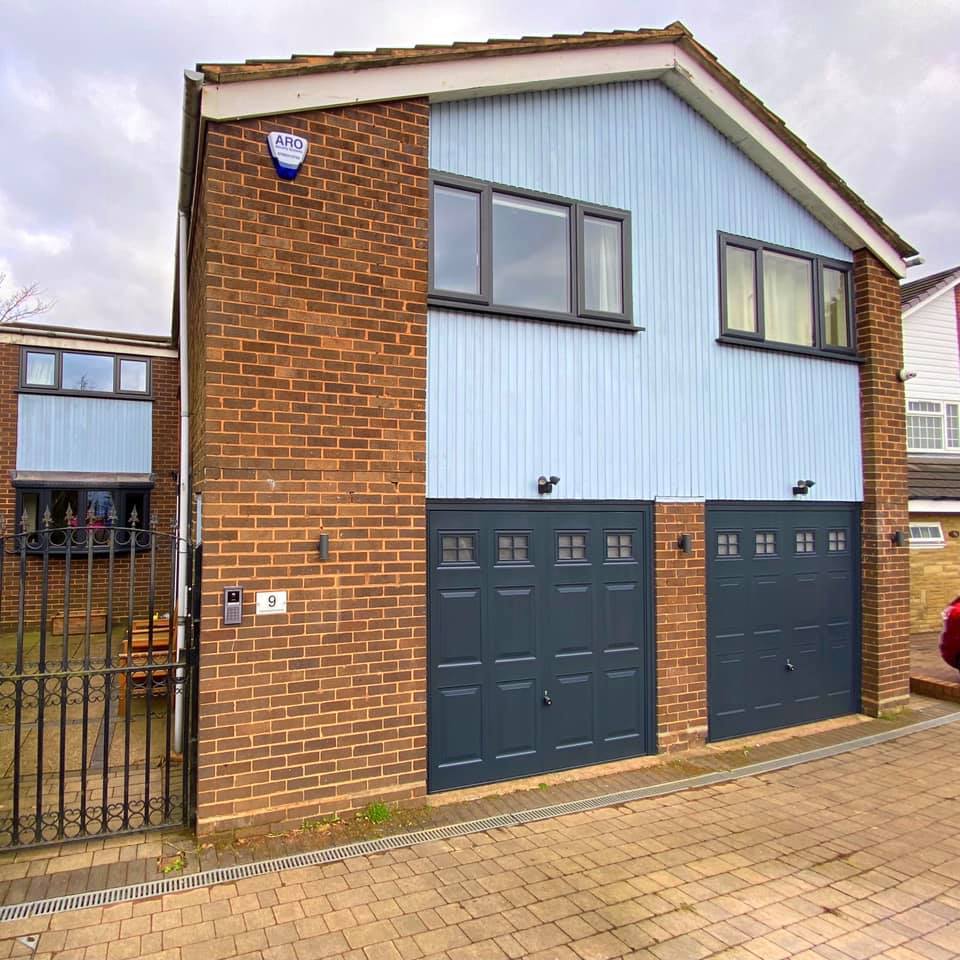 Garage doors to match the windows...