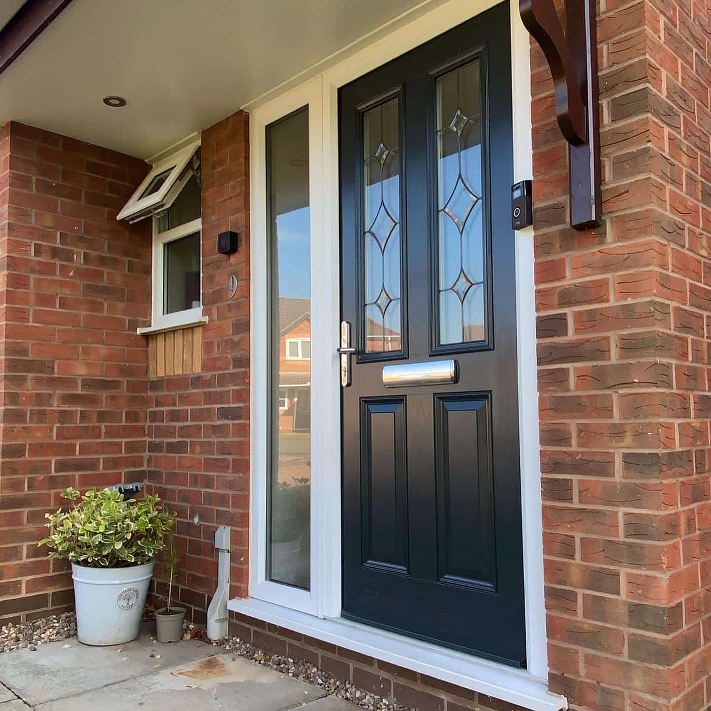 This run down door was totally transformed by the Sprayworks UK team....